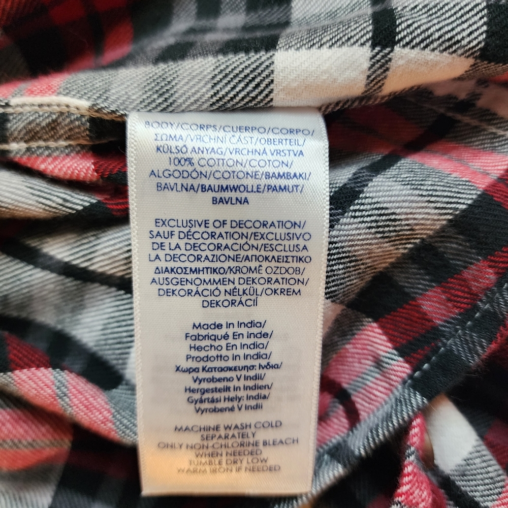 Chaps Performance Flannel Shirt Sz L NWOT - Picture 5 of 5